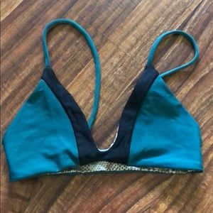 Like new Small Turquoise Acacia Swim Bikini Top